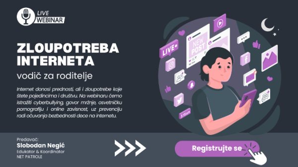 Zloupotreba interneta - vodič za roditelje